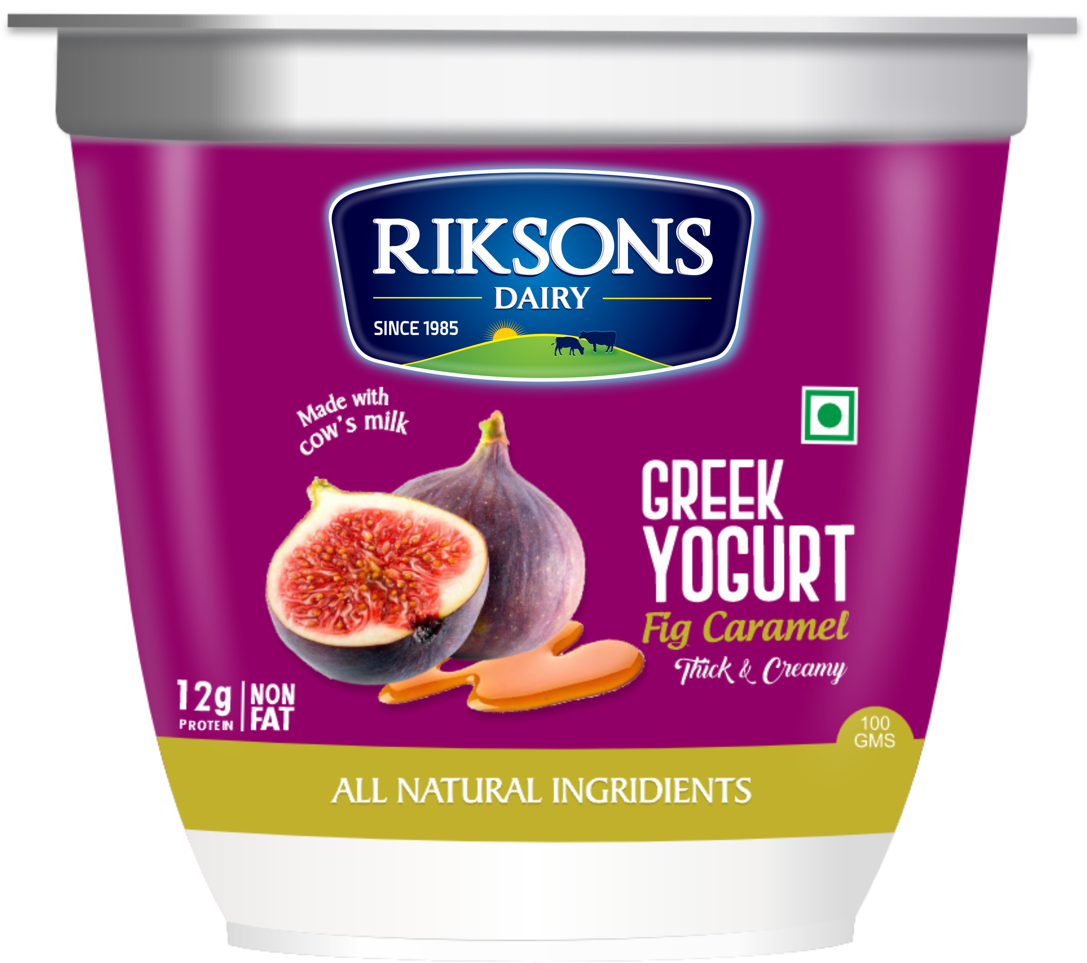 Greek Yogurt Fig & Caramel 100g